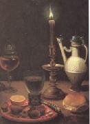 Gottfried Von Wedig Still Life with a Candle (mk05) Spain oil painting reproduction